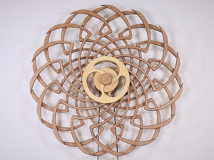 Kinetic Sculpture "Wings", Modern Art Decor - Wind up to power Wall Art